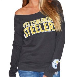 Pittsburg Steelers NFL Off Shoulder Sweater